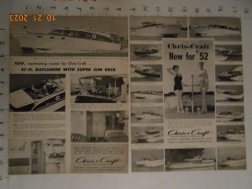 1952 chris craft new for - 1952, “new