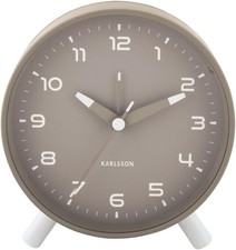 Karlsson Orgullo Alarm Clock with Sweep Movement Second Hand (Dark Grey)
