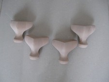 Set of 4 x 4" Queen Anne