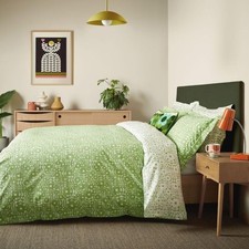 Orla Kiely Bedding - Criss Cross Stem Double Duvet Cover Set: 200cm x 
