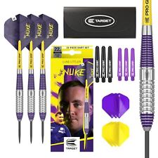 Target Darts Set Luke Littler Brass Steel Tip Dart Set – 22G Steel Tip Dart