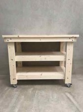 Wooden Work Bench With Two