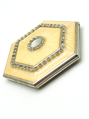 Vintage hexagonal enamel - vintage,