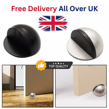 Door Stop Floor Wall Oval Stopper Stick-on Self Adhesive Buffer Stopper Rubber