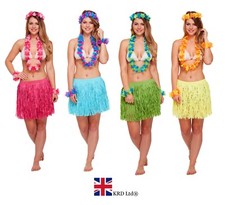 5 Piece GRASS SKIRT & FLOWER