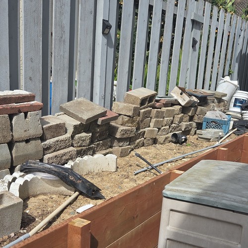 Assorted concrete blocks - assorted,