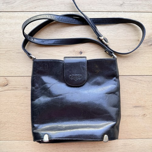 Vintage leather shoulder bag - leather,