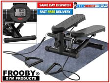 Mini Stepper LCD Display Home Workout Machine Arm Leg Exercise with Rope Mat 452