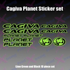 Cagiva Planet Decal/ Sticker Pack mito raptor 125 LIME GREEN AND BLACK