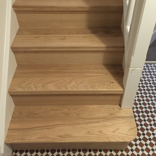 Oak stair cladding bottom - oak,