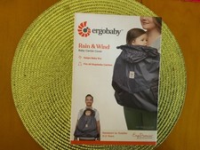 ergobaby rain and wind baby carrier cover newborn to Toddler 0-2 years open box