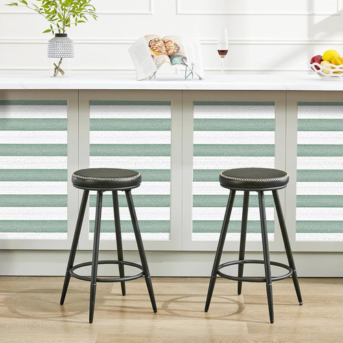 Green stripe peel and stick - and,