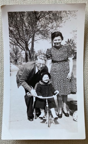 Vintage photo family happy - vintage,