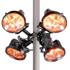 Gazebo Heater Dellonda DG178 Folding Parasol Patio Outdoor  Infrared 1800W A