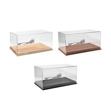 Diorama Acrylic Show Case Display Case With PU Leather Base For 1/18 Car Model