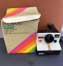 Polaroid 1000 Land Camera SX-70 Instant Colour Pictures Camera untested