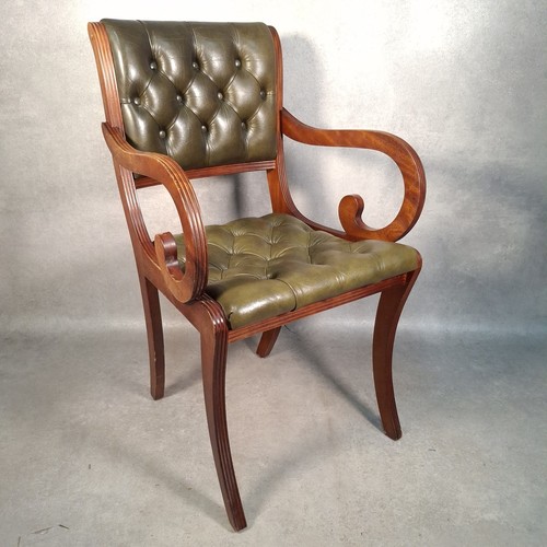 Leather desk chair - leather,