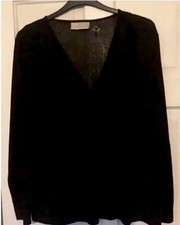 Ann Harvey Black Sheer Top