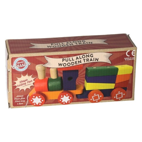 Pull along wooden - along, &