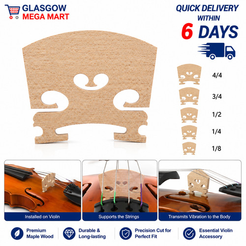 Affordable maple violin - maple, bridge