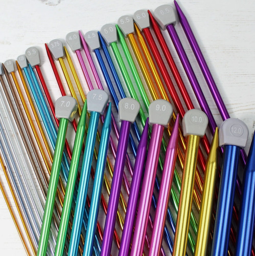 Coloured knitting needles - coloured,
