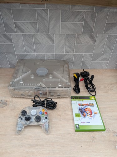 Xbox original crystal console - xbox,