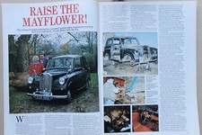 CC 1991 magazine article: 1953 TRIUMPH MAYFLOWER (KOR 985) history & restoration