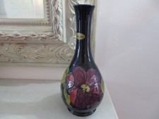 *EARLY RARE* MOORCROFT  ANEMONE FLOWER VASE 10.5 INCH SIGNED WILLIAM MOORCROFT