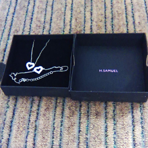 Samuel silver heart pendant - silver,