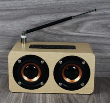 Wood Grain Wireless Bluetooth