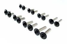 Screws Stainless Steel Black Pan Head V2A M4 M5 M6 Hex Socket Motorcycle Car