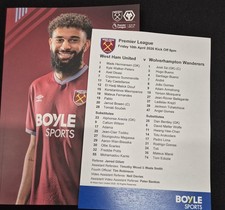 West Ham United v Wolves
