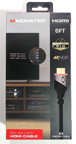 Monster hdmi hdr high - 6, 4k