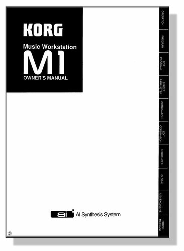 Korg owner manual m 1 - owner's,