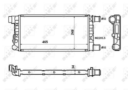 Nrf radiator for fiat - for,
