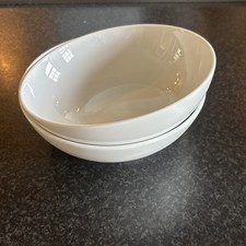 2 x Denby White Cereal Soup