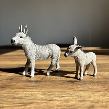 Schleich Grey Donkey & Foal