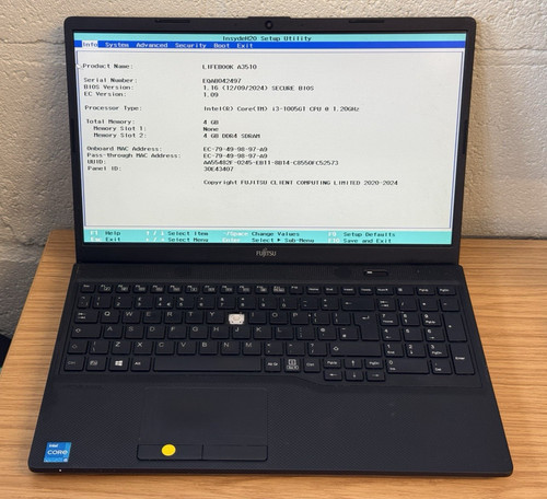 Fujitsu lifebook a3510 laptop - a3510,