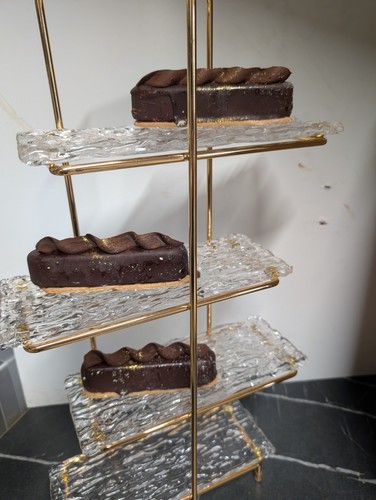 Glass tier cake sandwich - glass, 4-tier