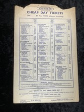1963 Railway Handbill Axminster Yeovil Chard Junction Sherborne Tisbury Martock