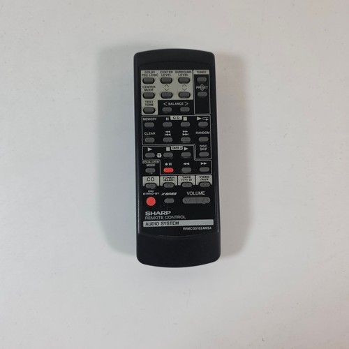 Sharp audio system remote - sharp,