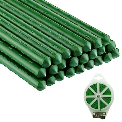 Green garden plant stakes - garden,