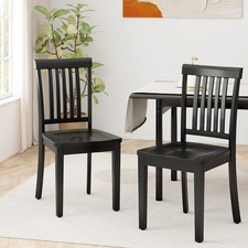  Set of 2 Dining Chairs Solid