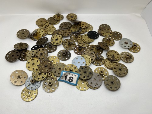 Vintage meccano metal discs - meccano,