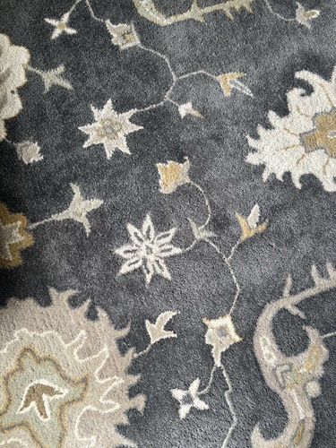 Kaleen 9x12 grey floral - kaleen,