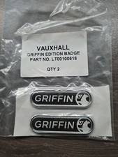 Genuine Vauhall Corsa D Limited Edition Griffin Wing Bagdes X2