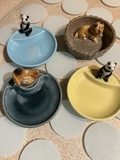 4 Vintage WADE Whimsies Trays