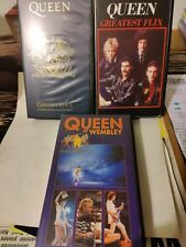 Queen Greatest Flix I & II - Queen at Wembley PAL VHS Video Tapes