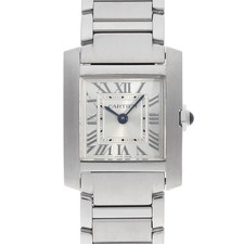 Cartier Tank Française Watch WSTA0065 second hand Women