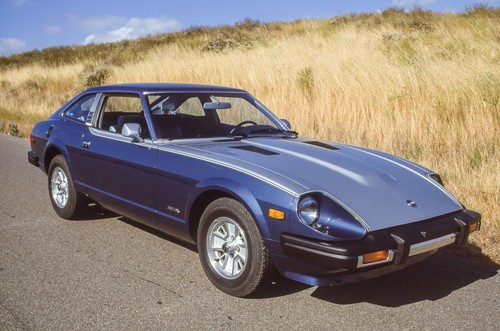 1978 datsun 280 blue - datsun,